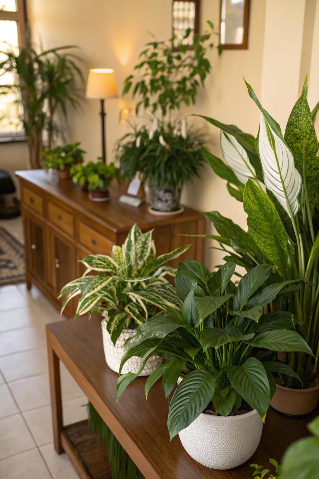 Air-purifying plants offer natural benefits to your living space.