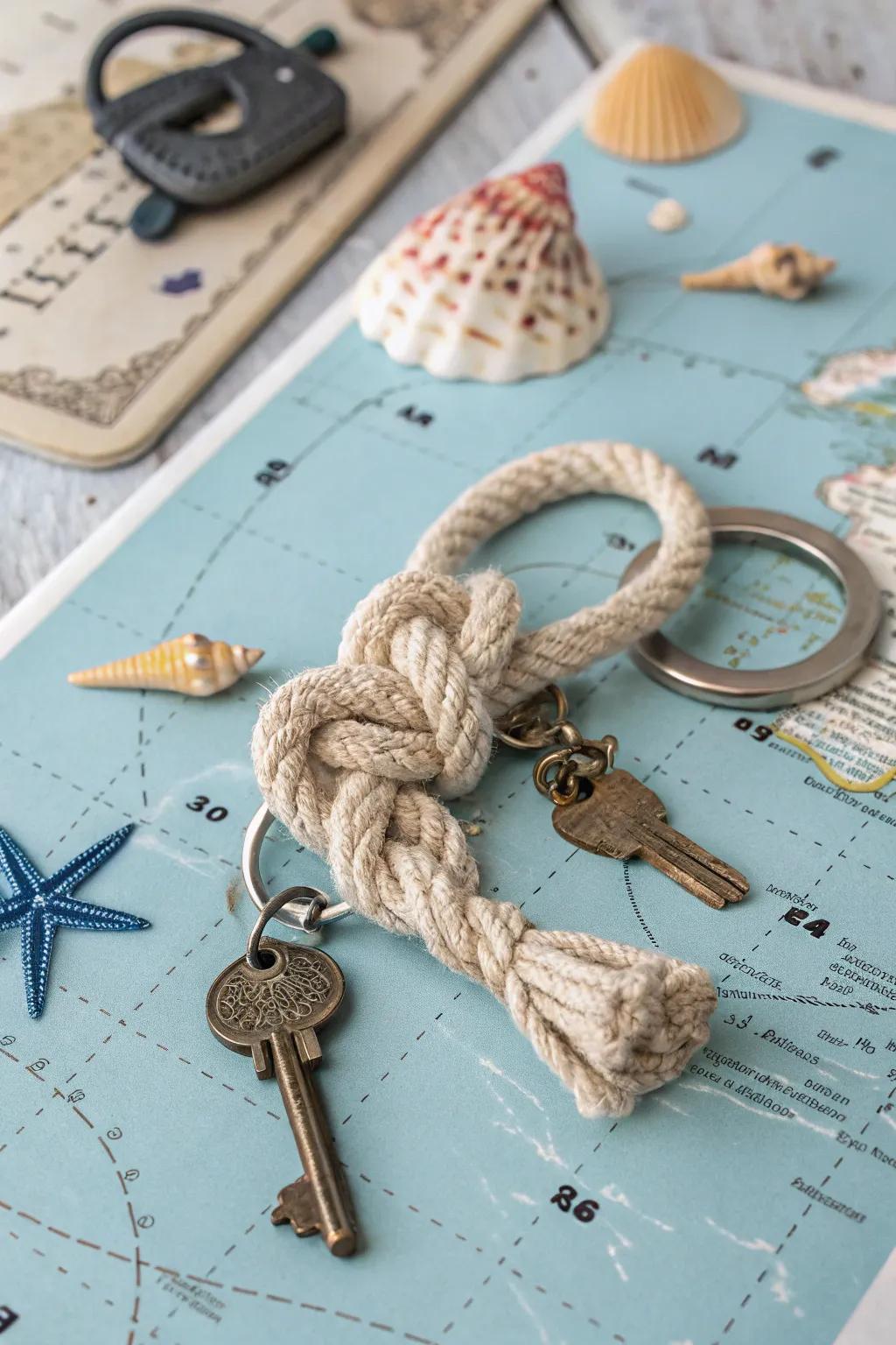 Sailor knot keychains are a perfect nautical accessory for everyday use.