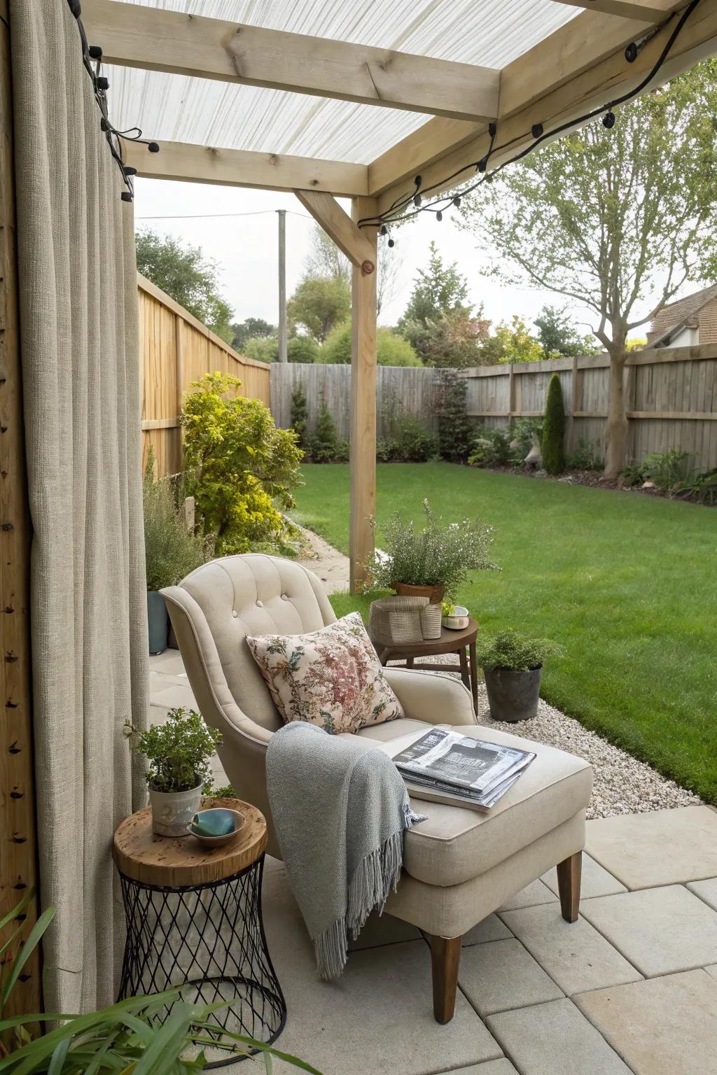 Reading nooks provide a private retreat for relaxation and reflection.