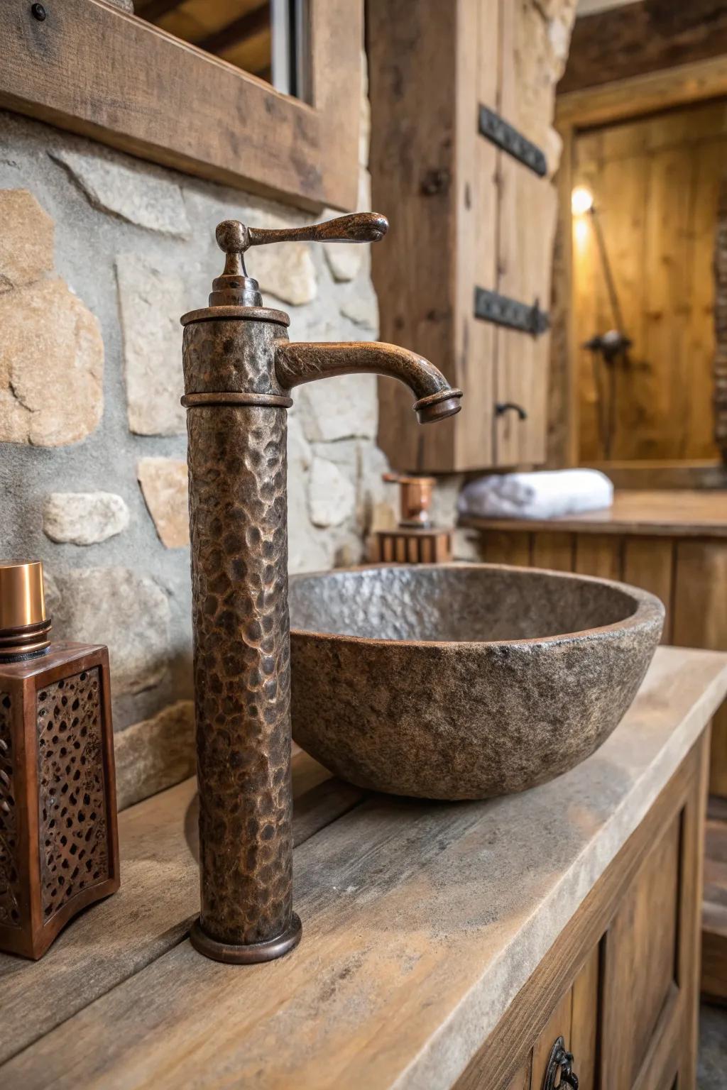 Textured finishes add depth and intrigue to rustic spaces.