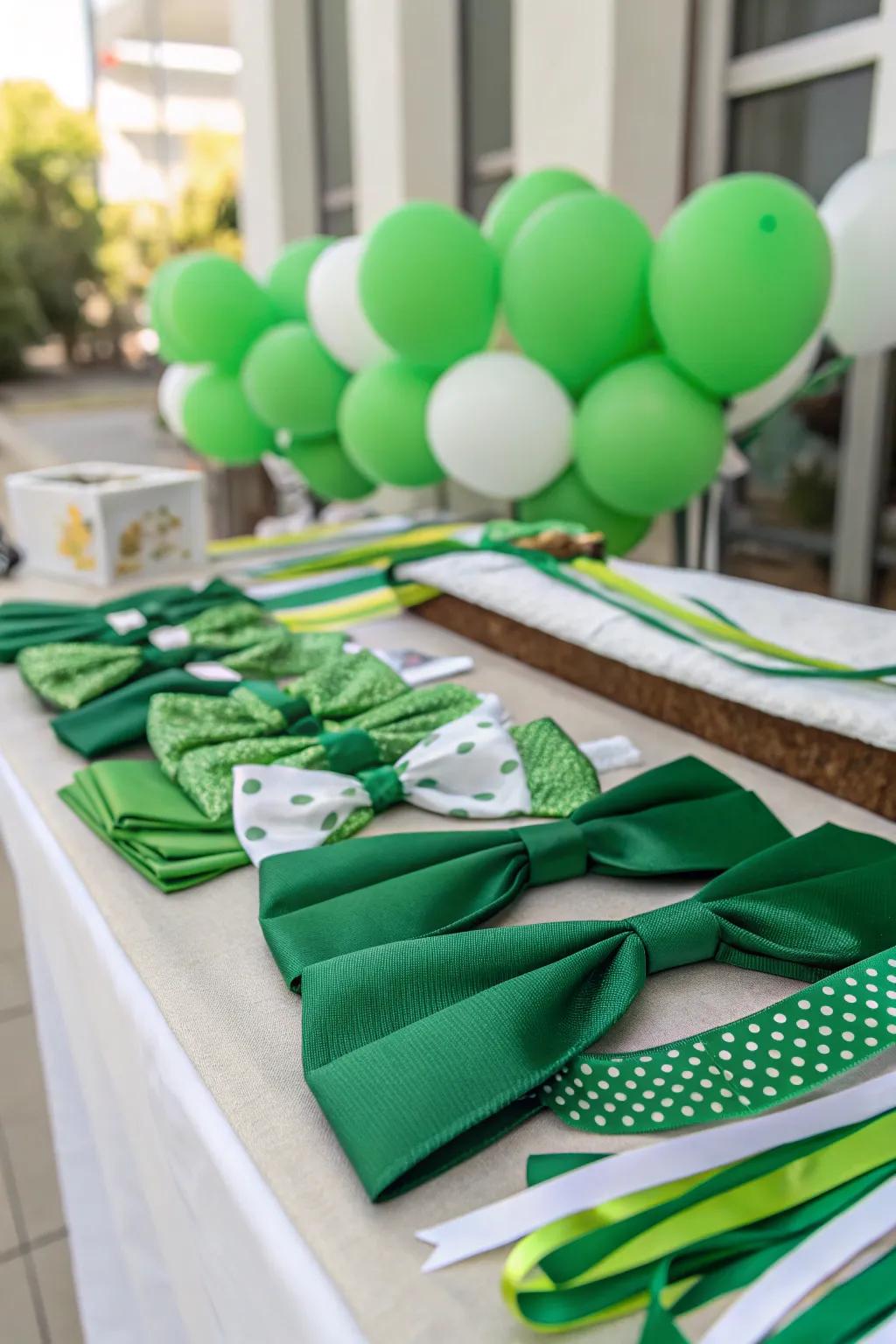 A stylish collection of bow ties for the occasion.