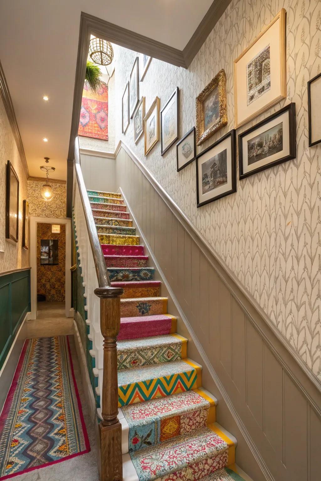 An eclectic mix of trim styles allows for personal expression.