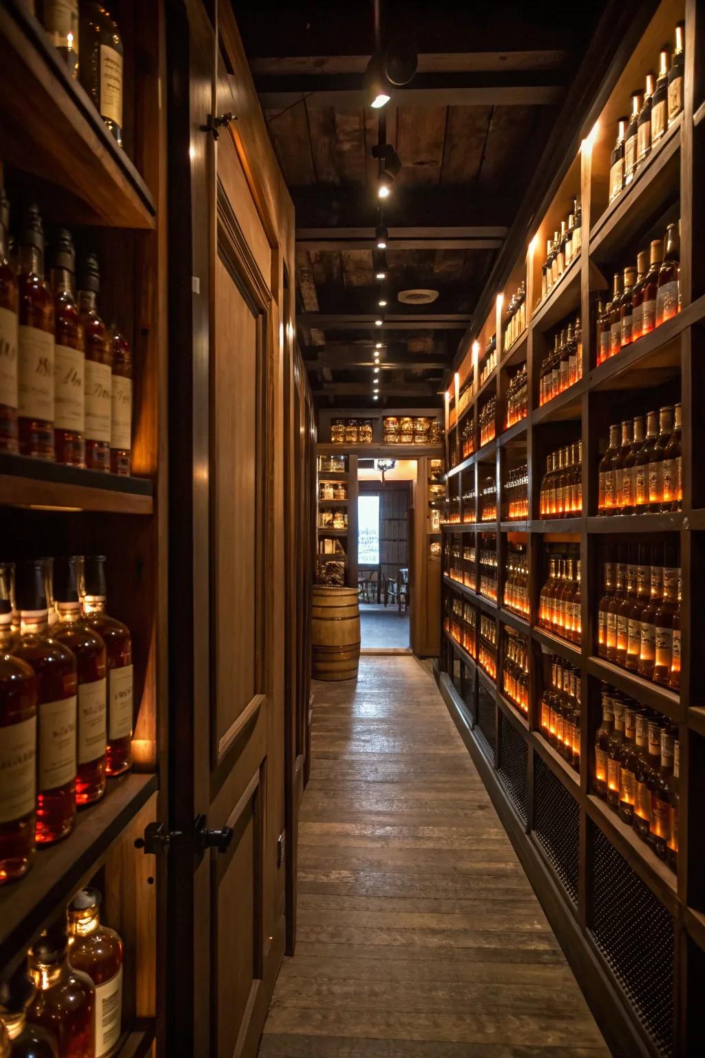 Surprising elements add a wow factor to the bourbon room.