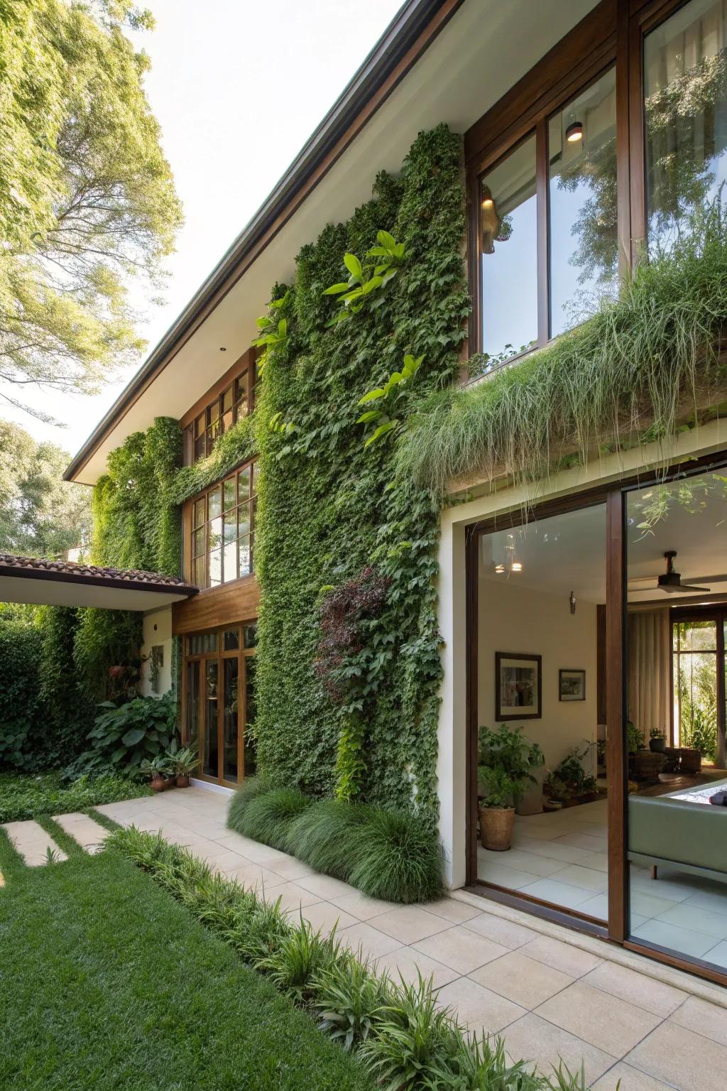 A living wall that brings nature into the heart of the home.