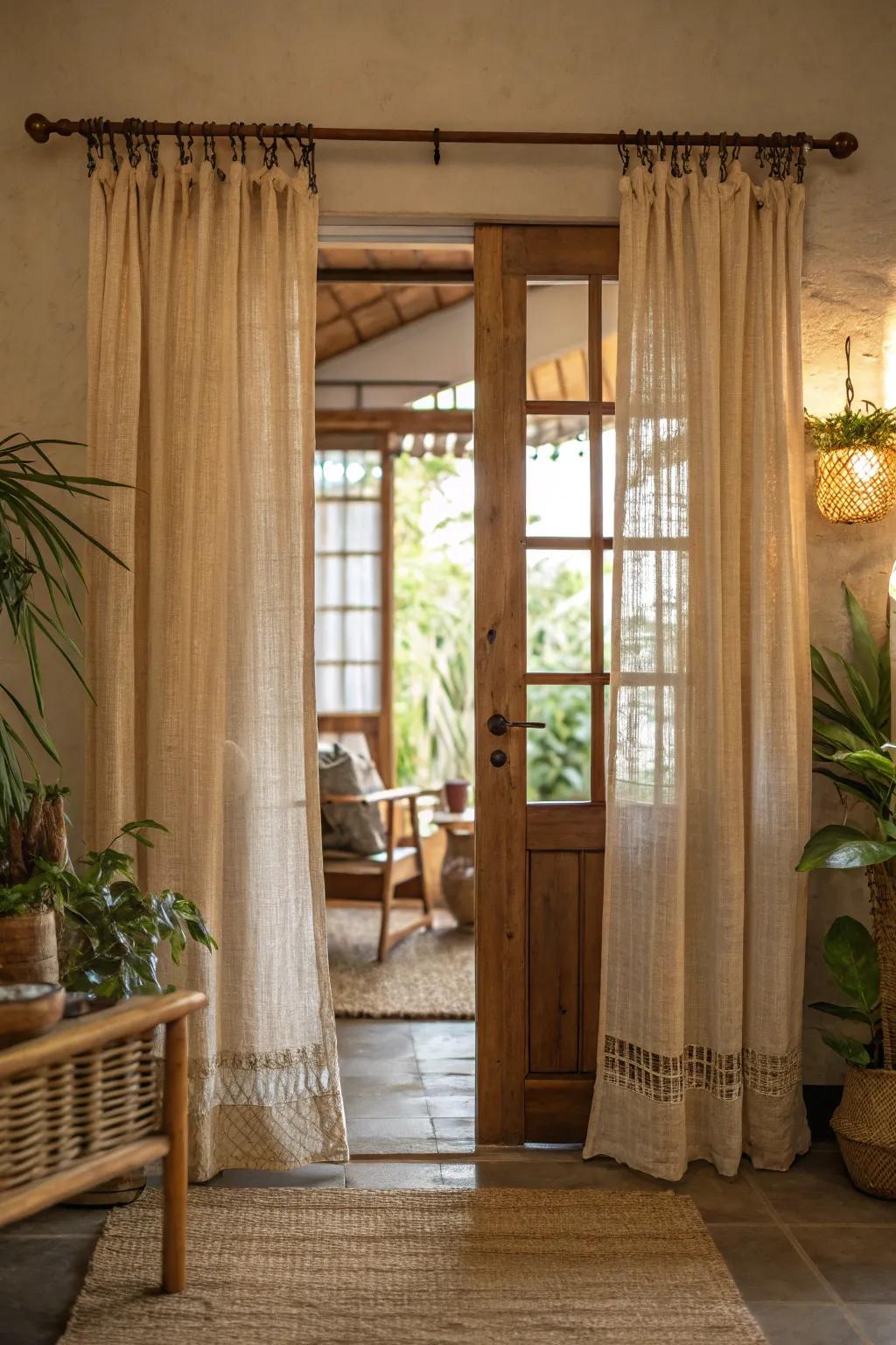 Opt for sustainable decor with eco-friendly curtain choices.