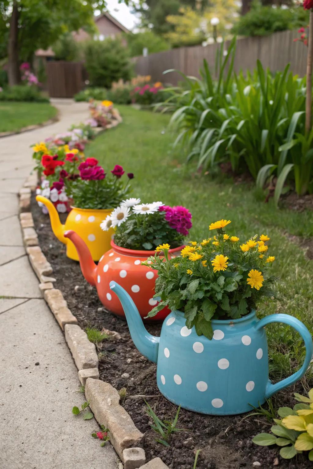 DIY decor adds a personal touch to your garden space.