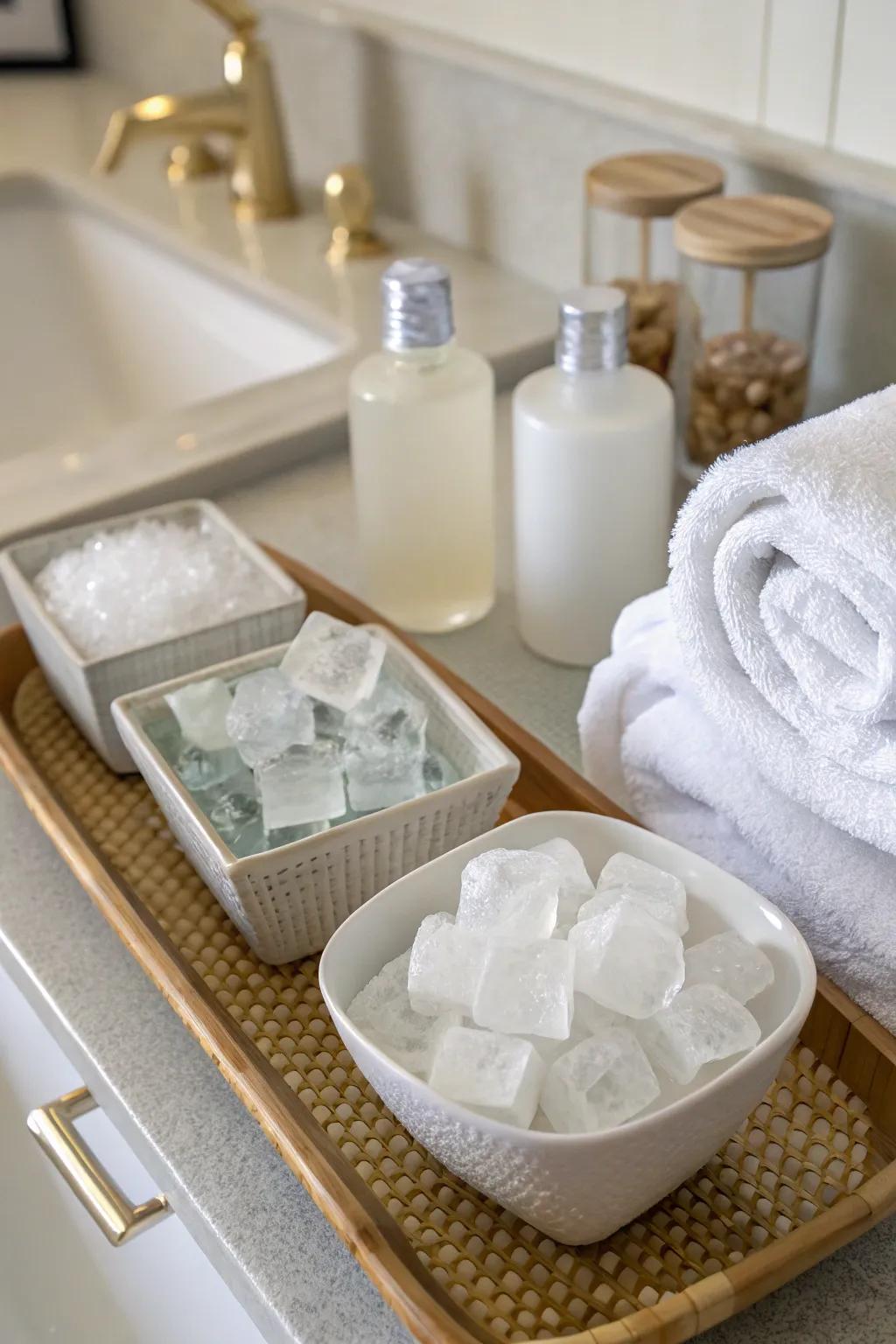 Refresh your skin with a cooling ice facial.