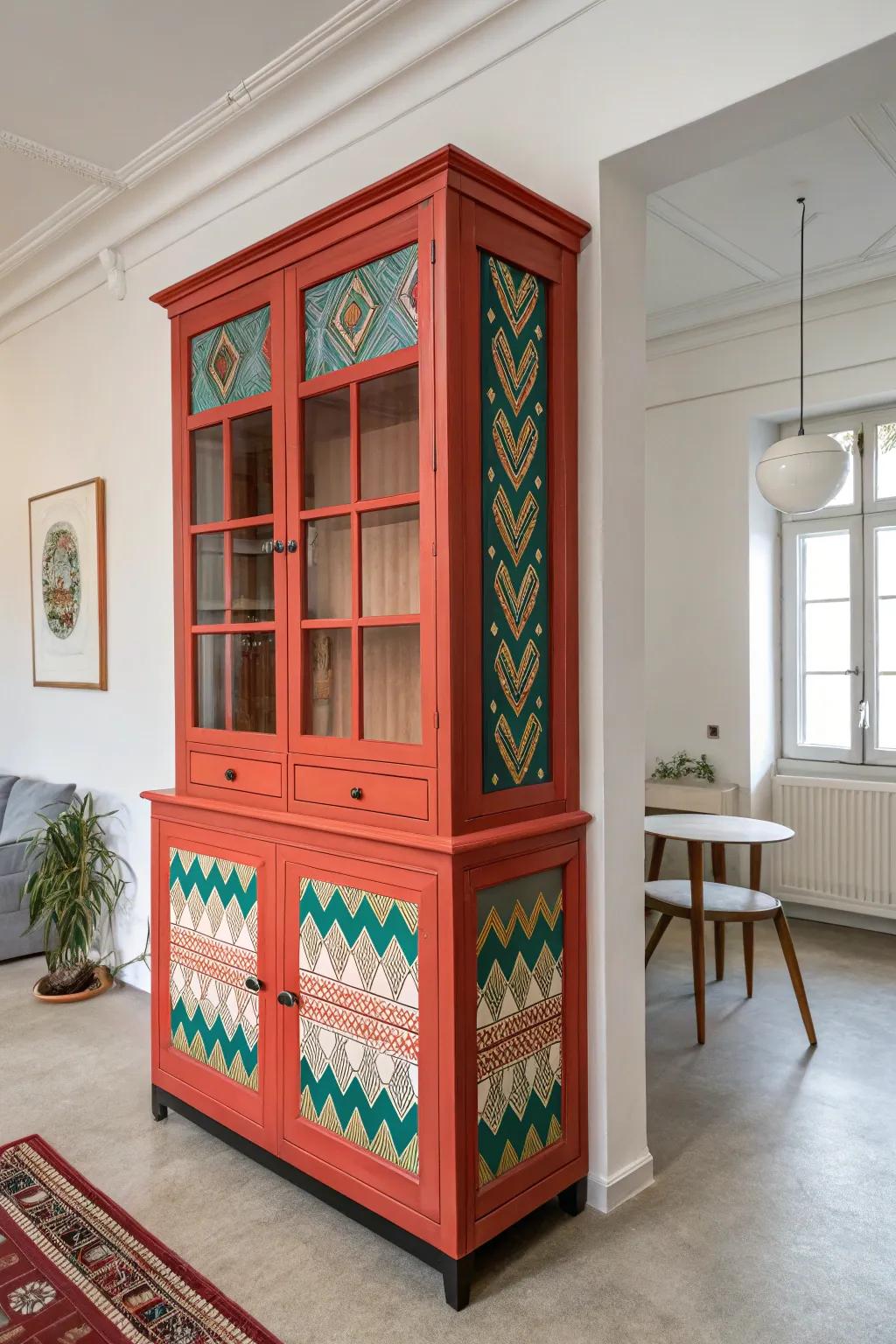 A statement hutch that defines the room's character.