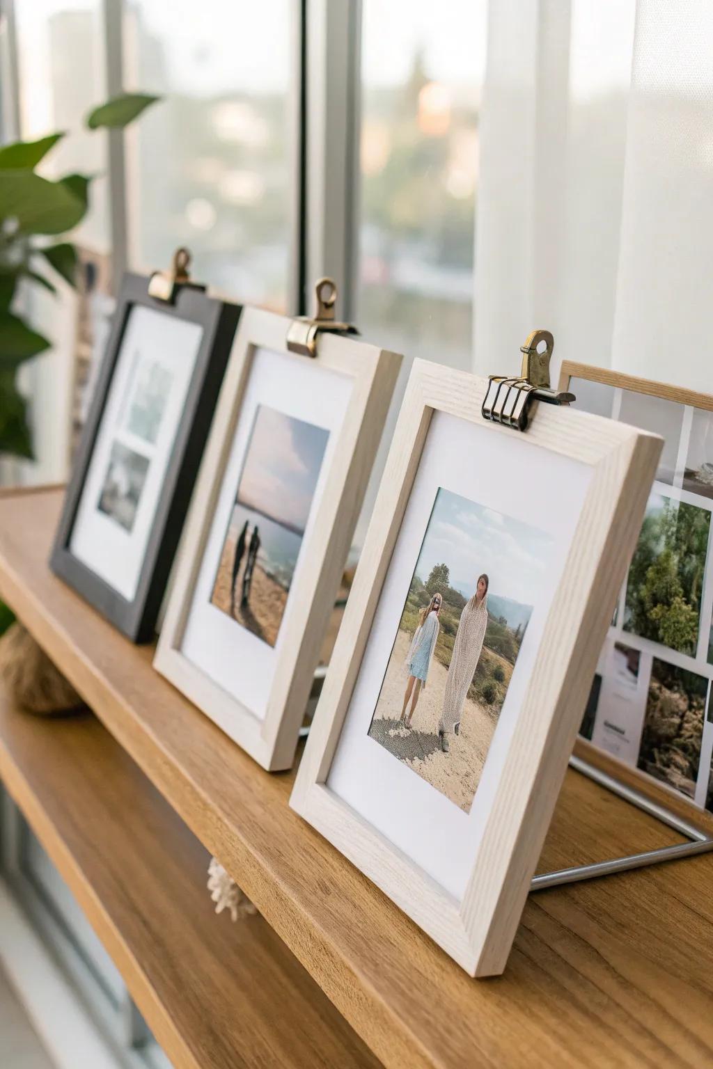 Interactive frame displays offer a fun and engaging decor option.