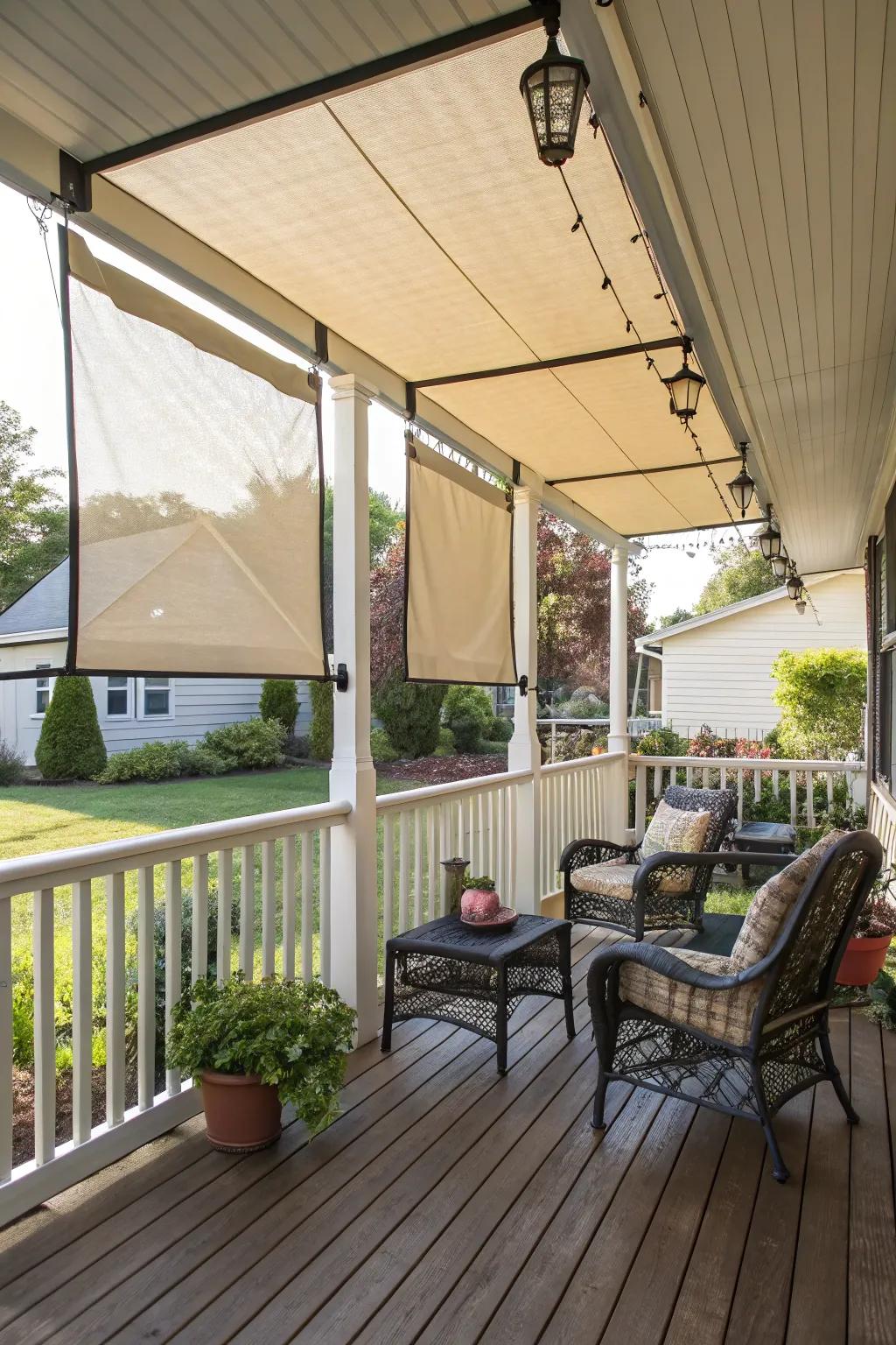 Portable shade panels for adaptable shading.