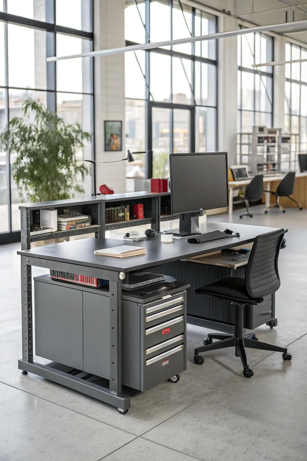 Modular components offer flexibility and adaptability in your workspace.