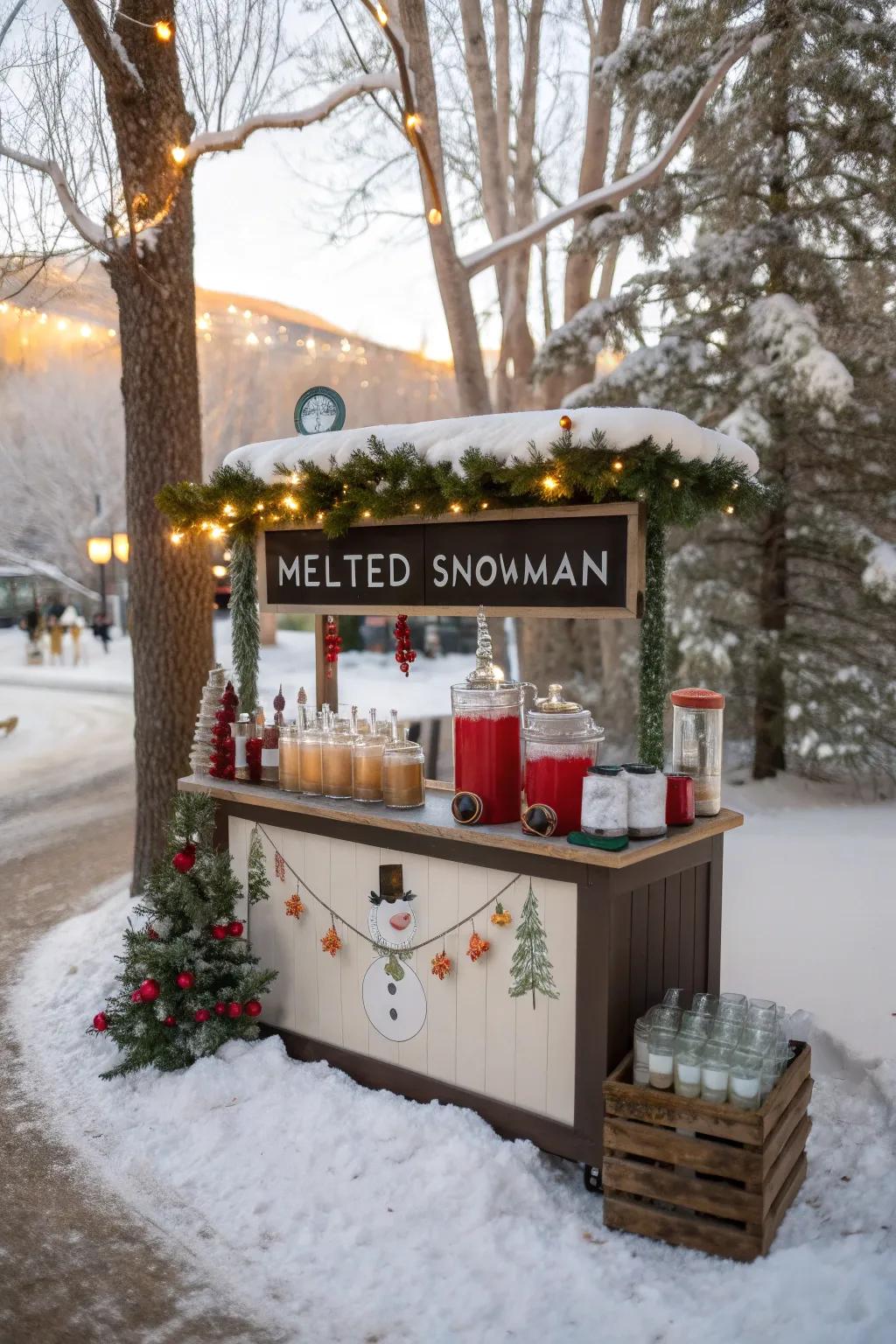 A creative beverage station to delight guests.