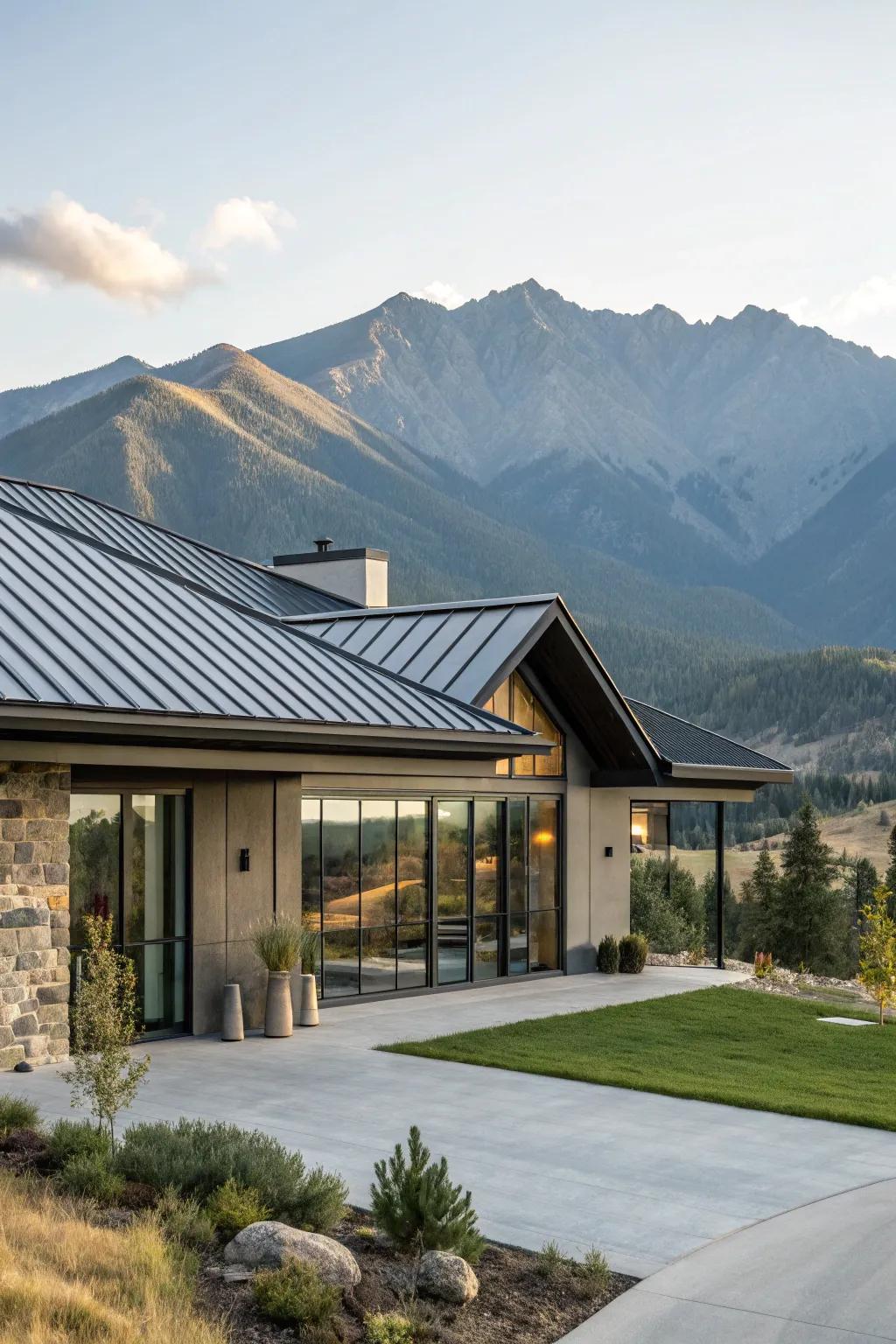 Durable and stylish, metal roofs offer a modern touch.