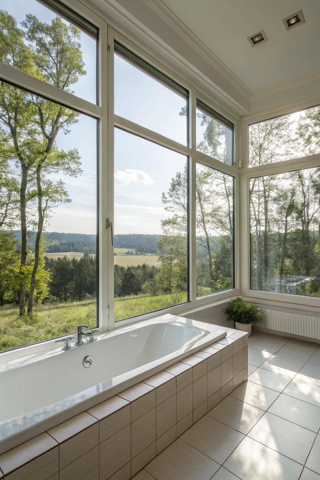 Natural light transforms your bathroom into a brighter, more inviting space.