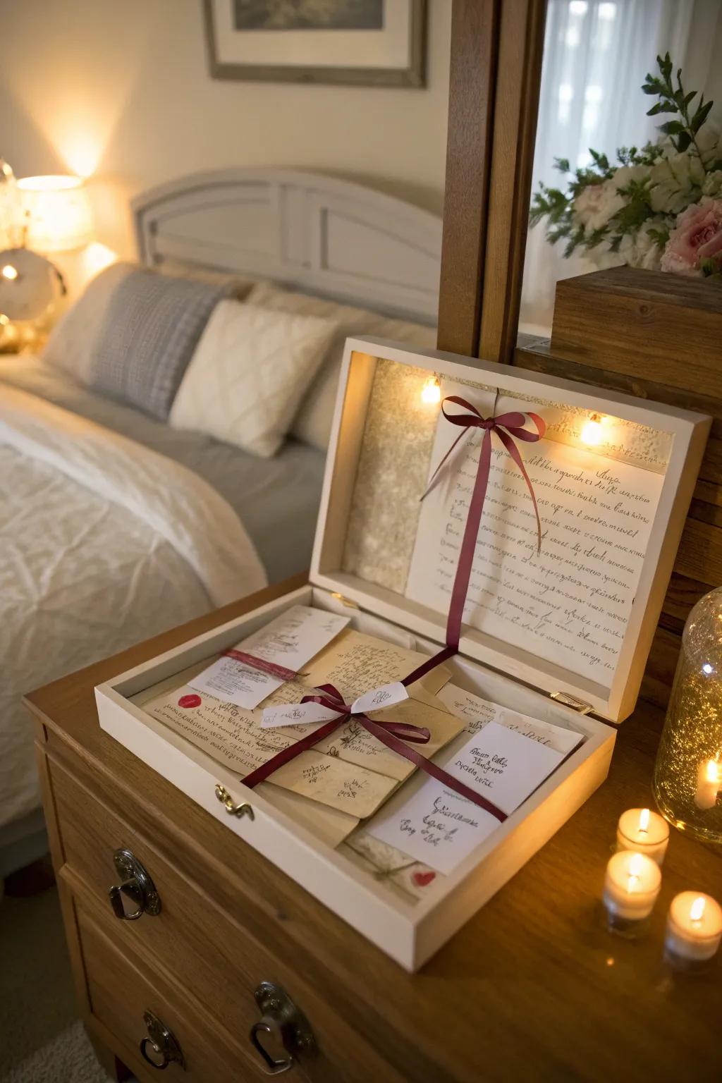 Preserve your written words of love in a timeless display.