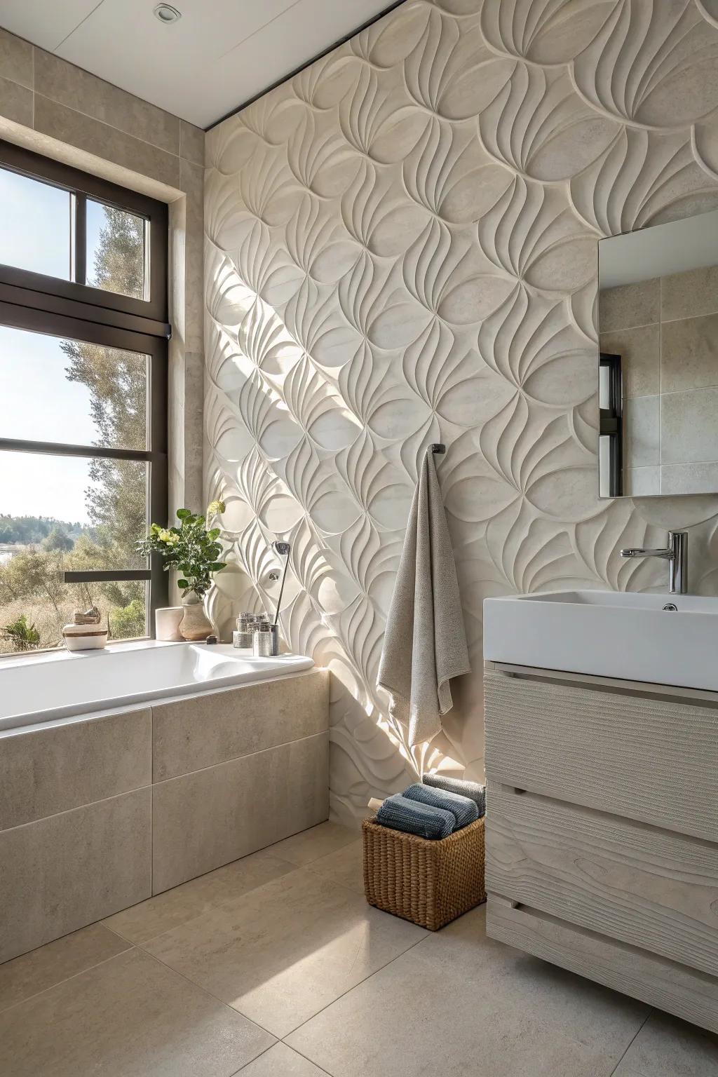 Bring walls to life with textured 3D tiles.