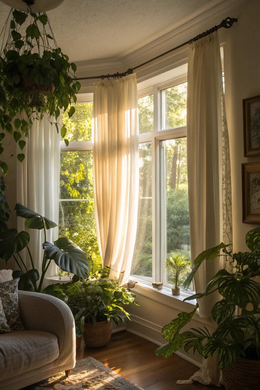 Let natural light flow into your space with minimal window treatments.