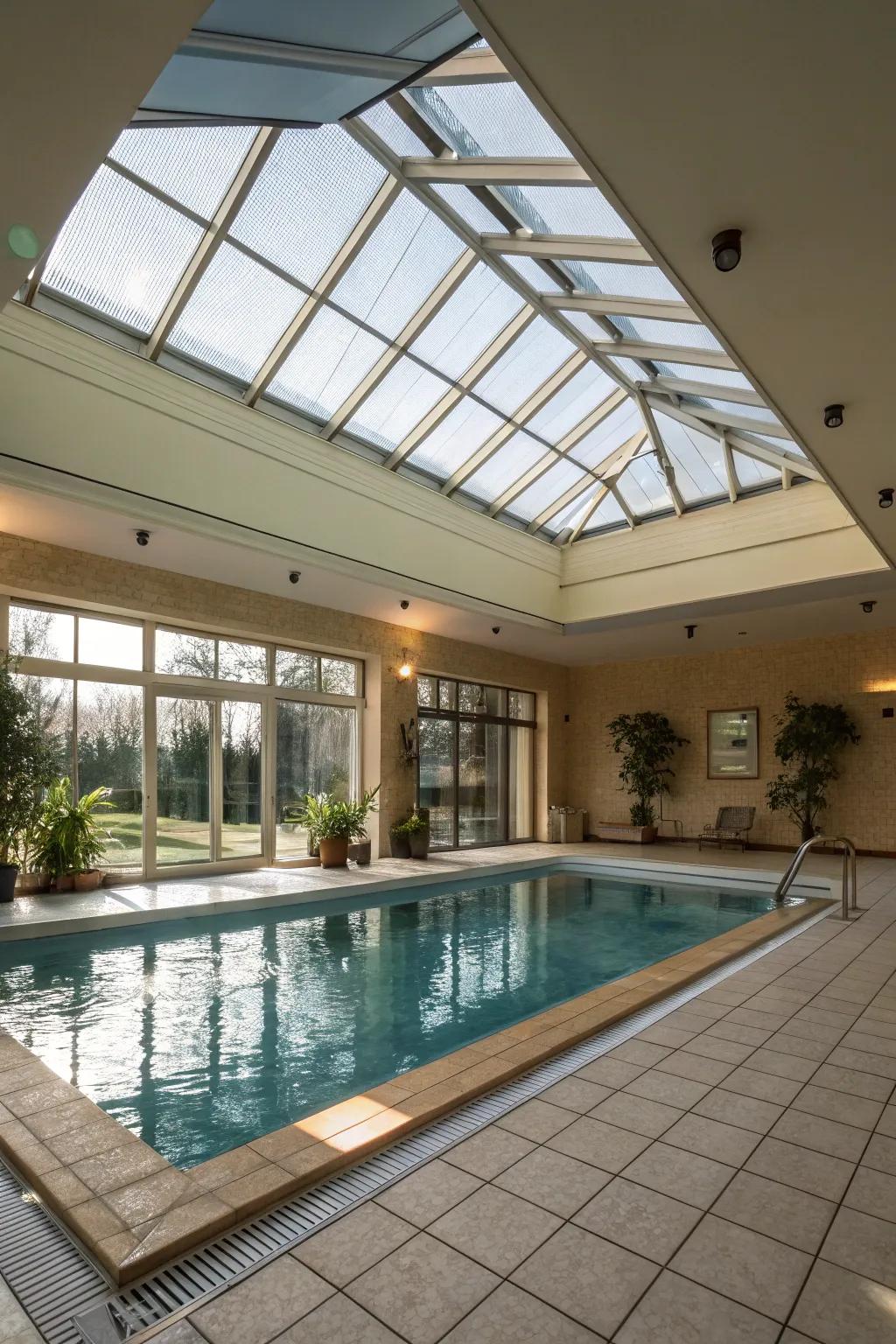 Natural light can elevate your indoor pool experience.