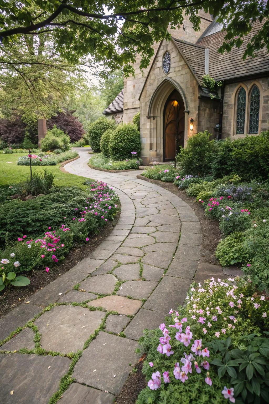 Charming pathways invite exploration and connection with nature.