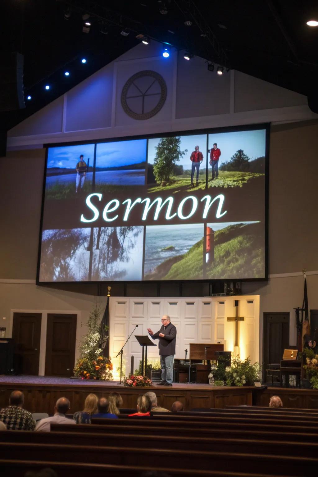 Visual displays can enhance the worship experience by providing clarity and focus.