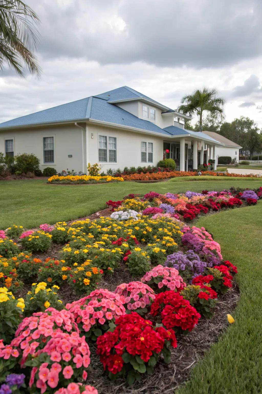 Colorful flower beds bring vibrancy and life to your landscape.