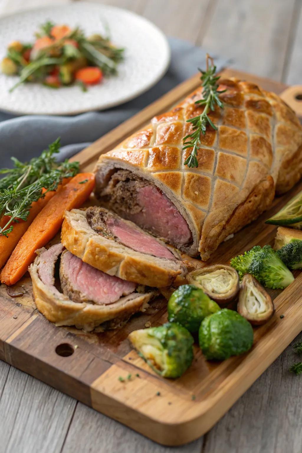 Beef Wellington, a luxurious dish perfect for December dining.