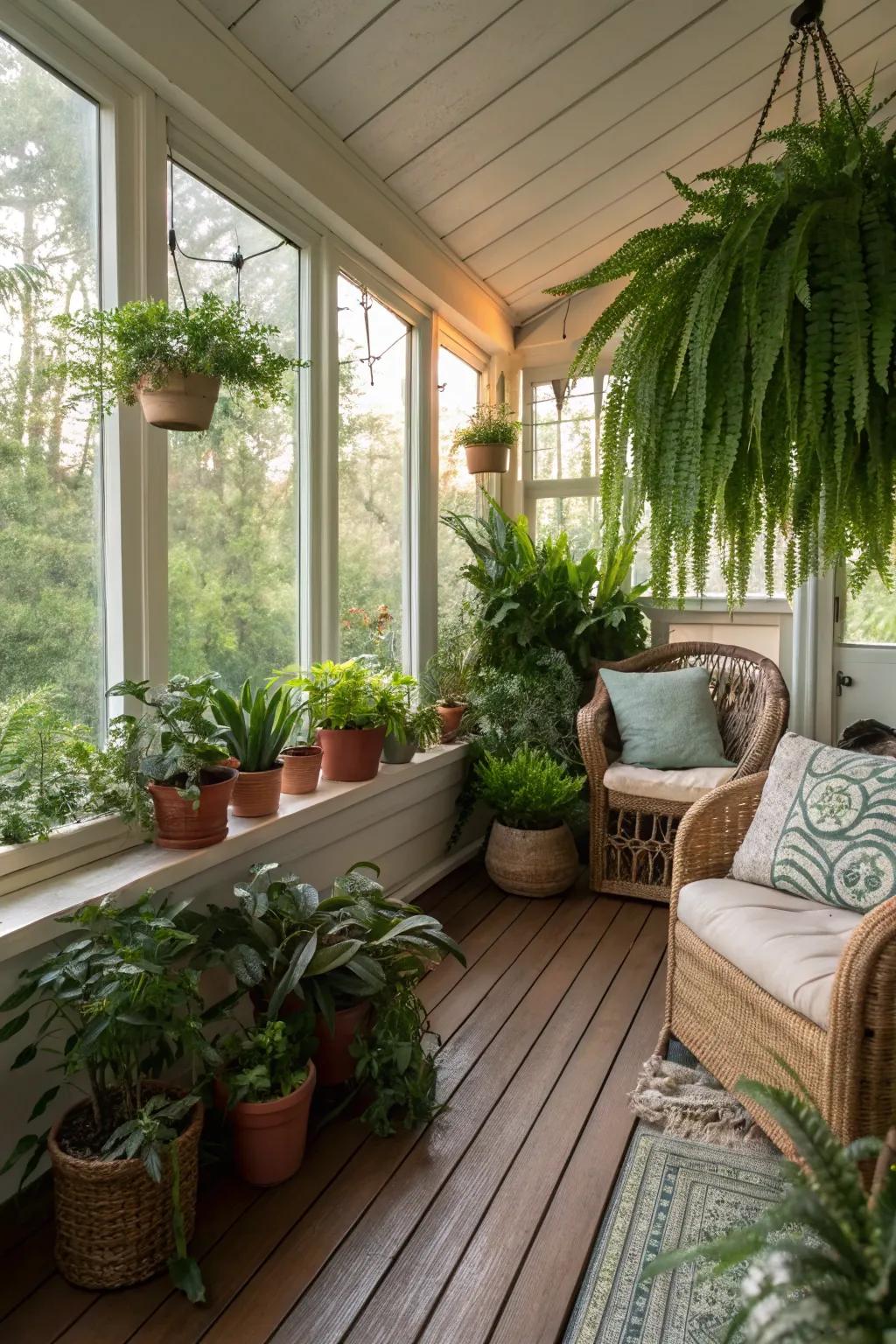 Bring the outdoors in with a vibrant indoor garden.