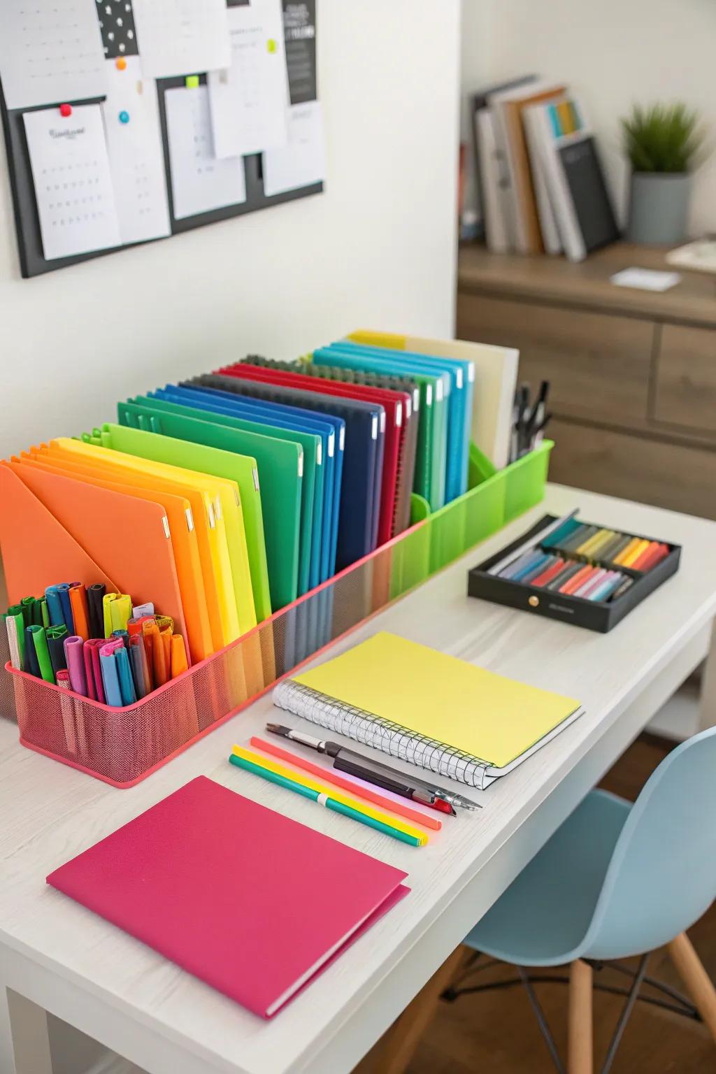 Color-coding brings both order and a pop of personality to your study routine.