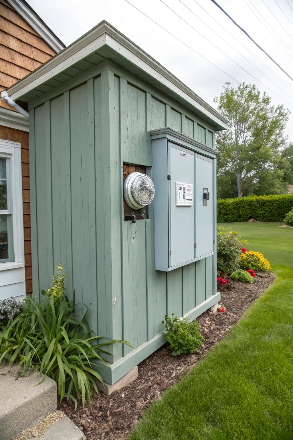 Cabinet-style covers offer a seamless integration with your home's exterior.