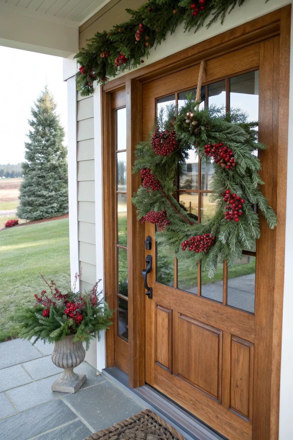 A wreath is a versatile decor element that can adapt to any season or occasion.