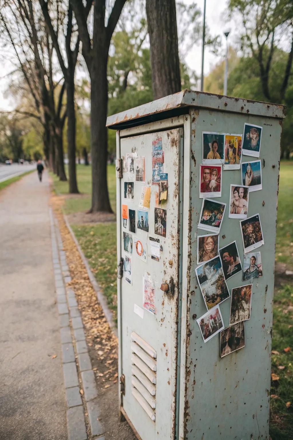 Personalize your locker with a collage of cherished photos.