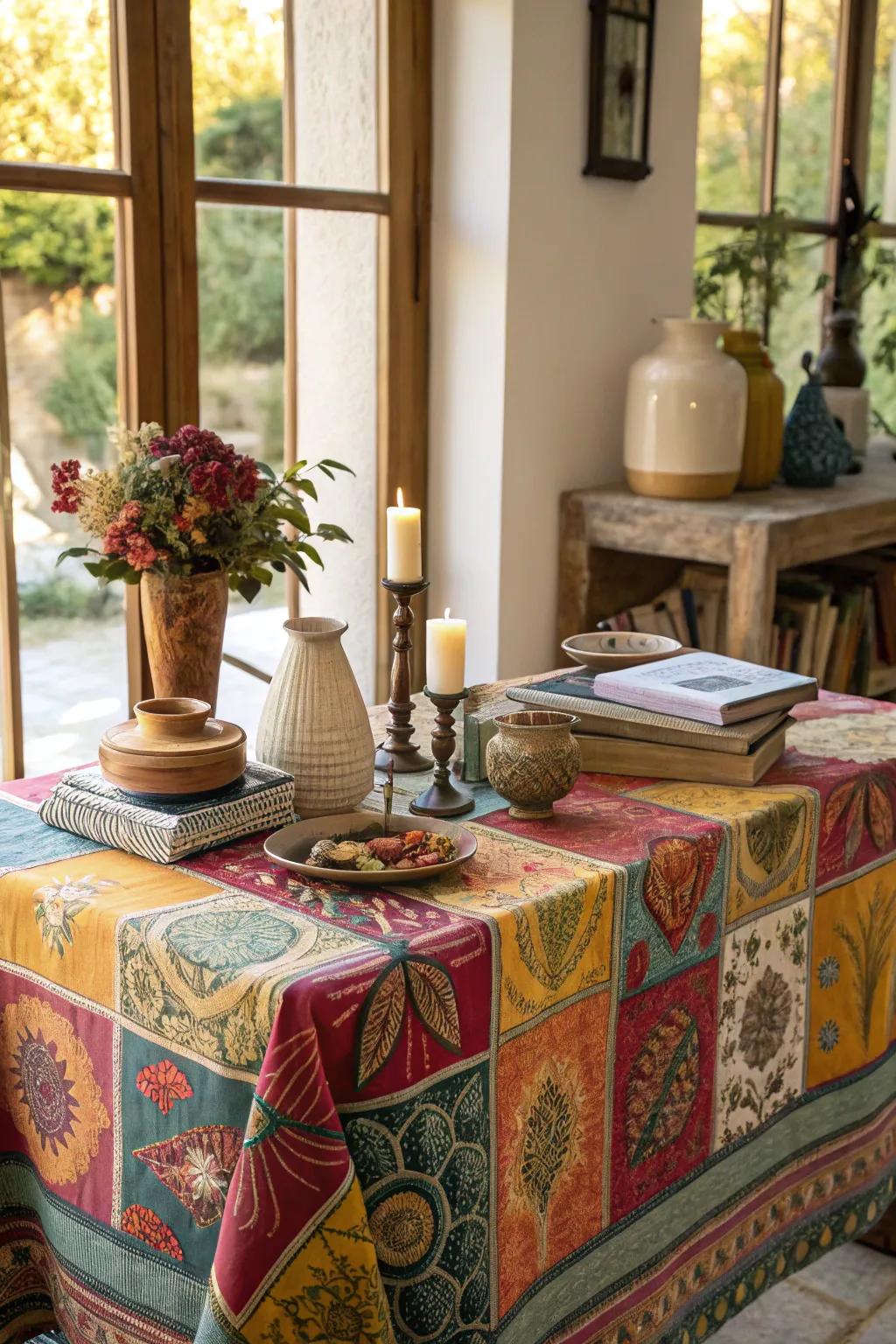 A splash of color can transform your table into a visual delight.