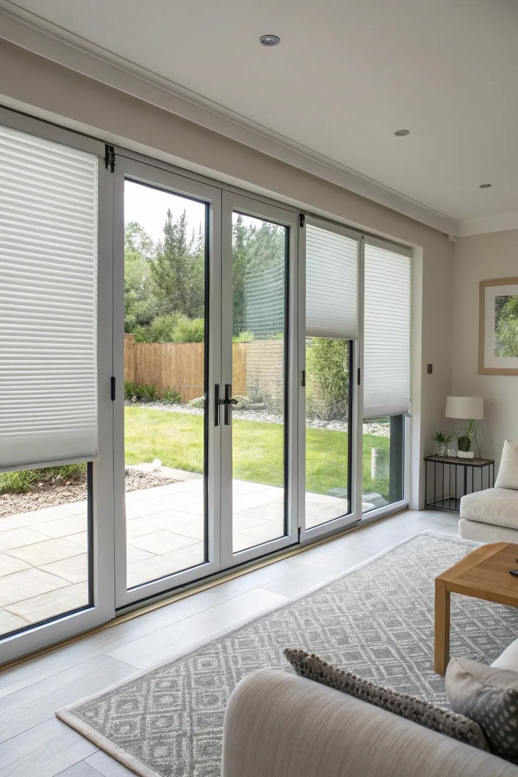 Modern blinds offer a clean, seamless look.