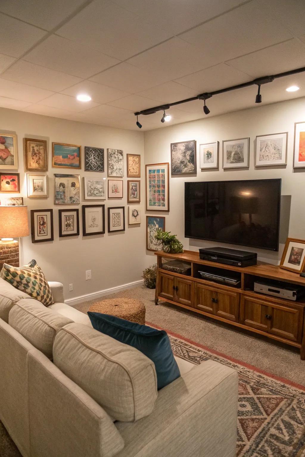 Let your walls tell a story with curated art pieces.