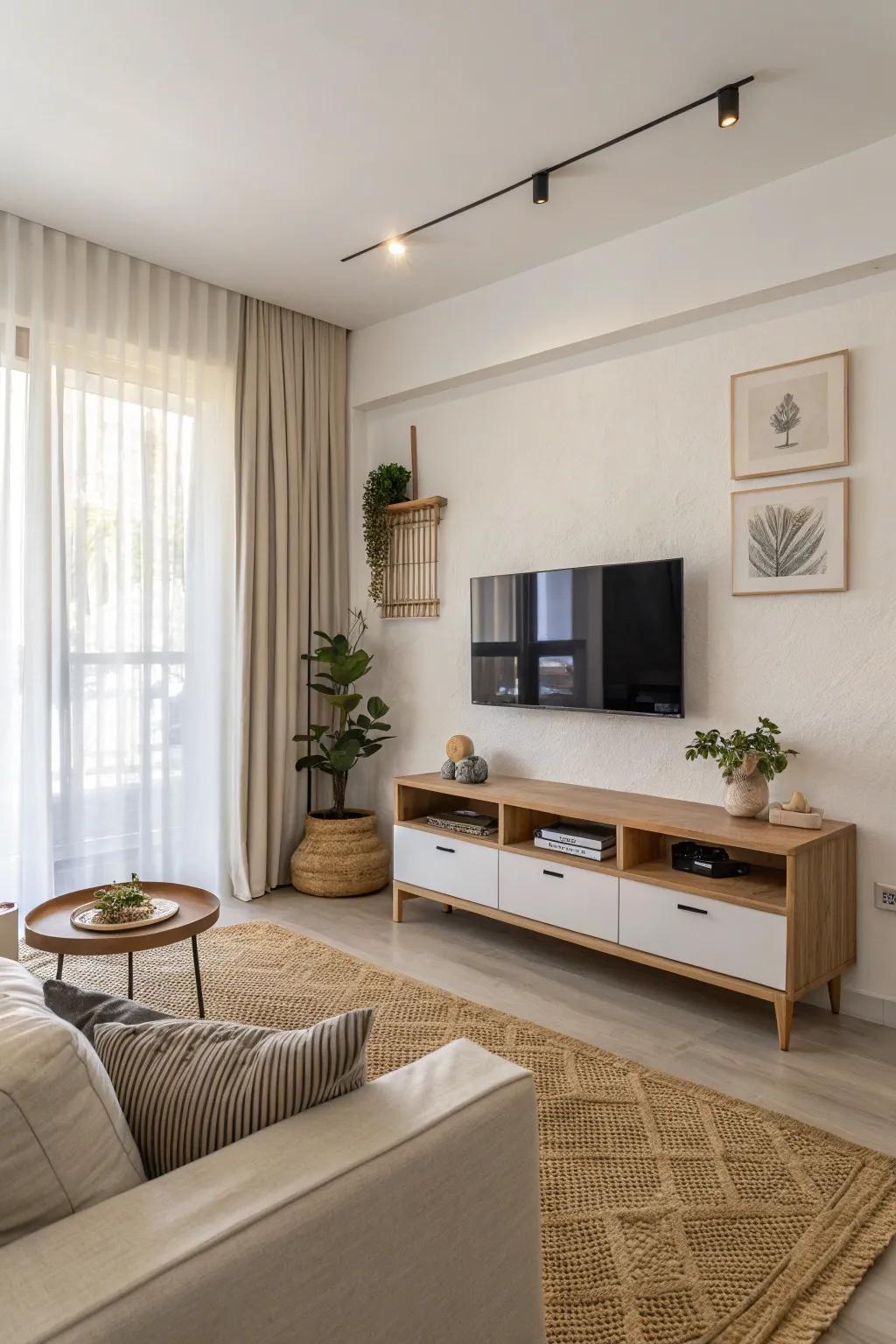 Wall-mounting your TV creates a sleek and uncluttered appearance.