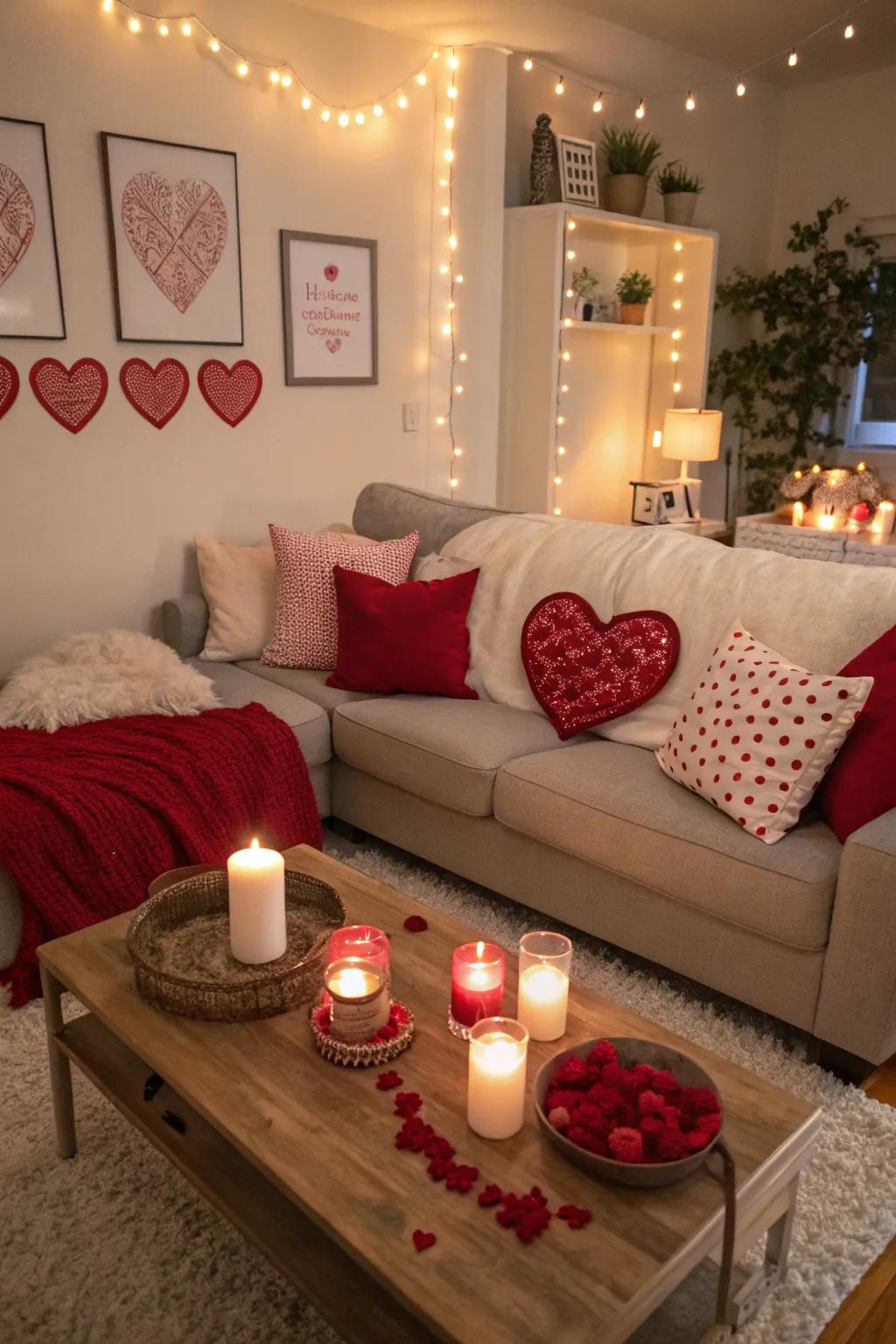 Romantic decor to set the perfect atmosphere