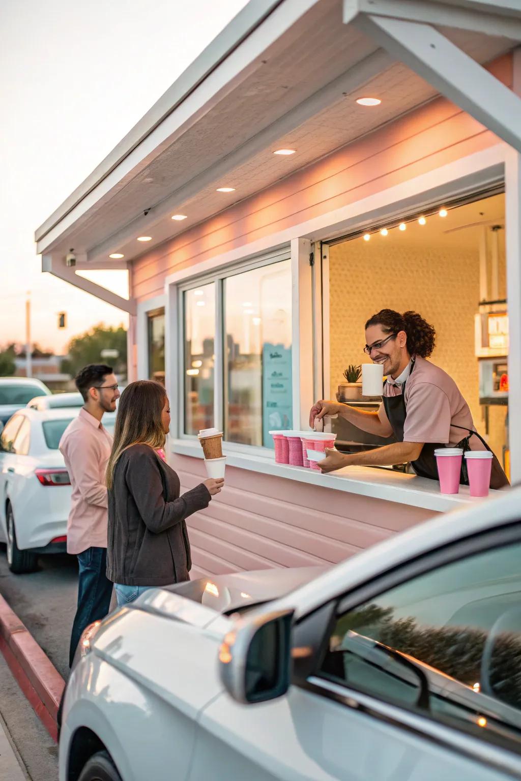 Drive-thru coffee shop designed to create lasting memories for customers.