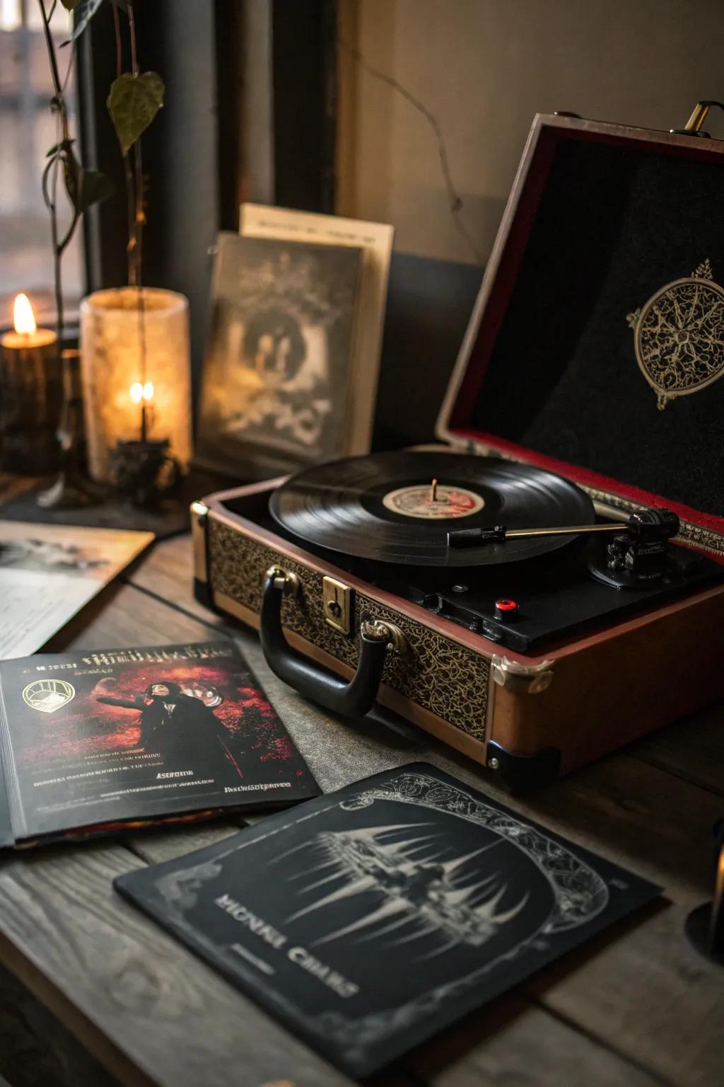 A haunting music playlist completes the immersive vampire experience.