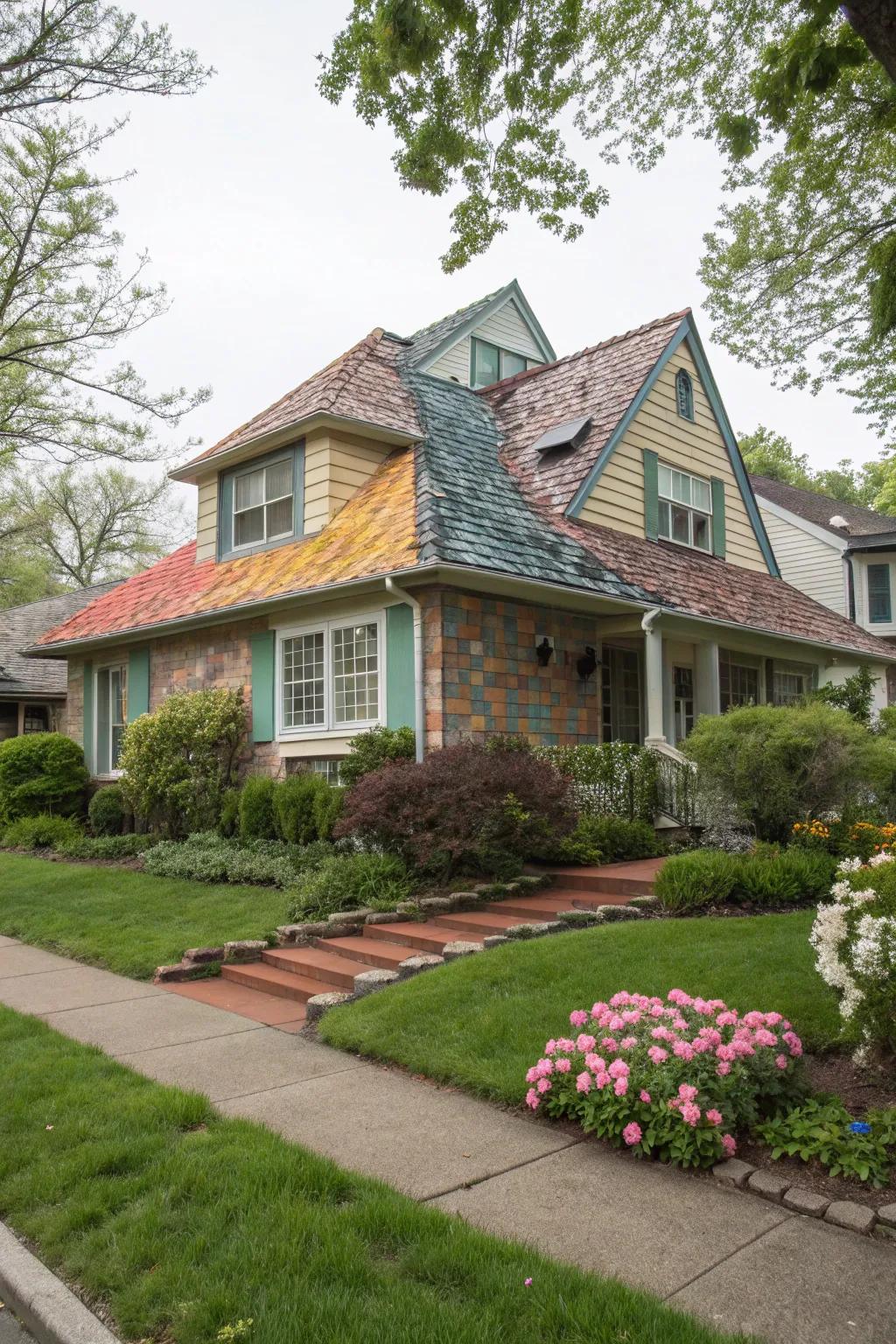 Composite shingles bring color and versatility to your roof.