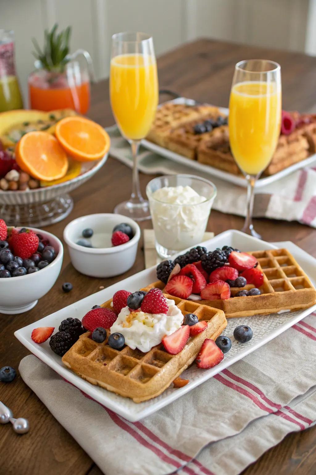 Start the day with a delightful and customizable brunch spread.