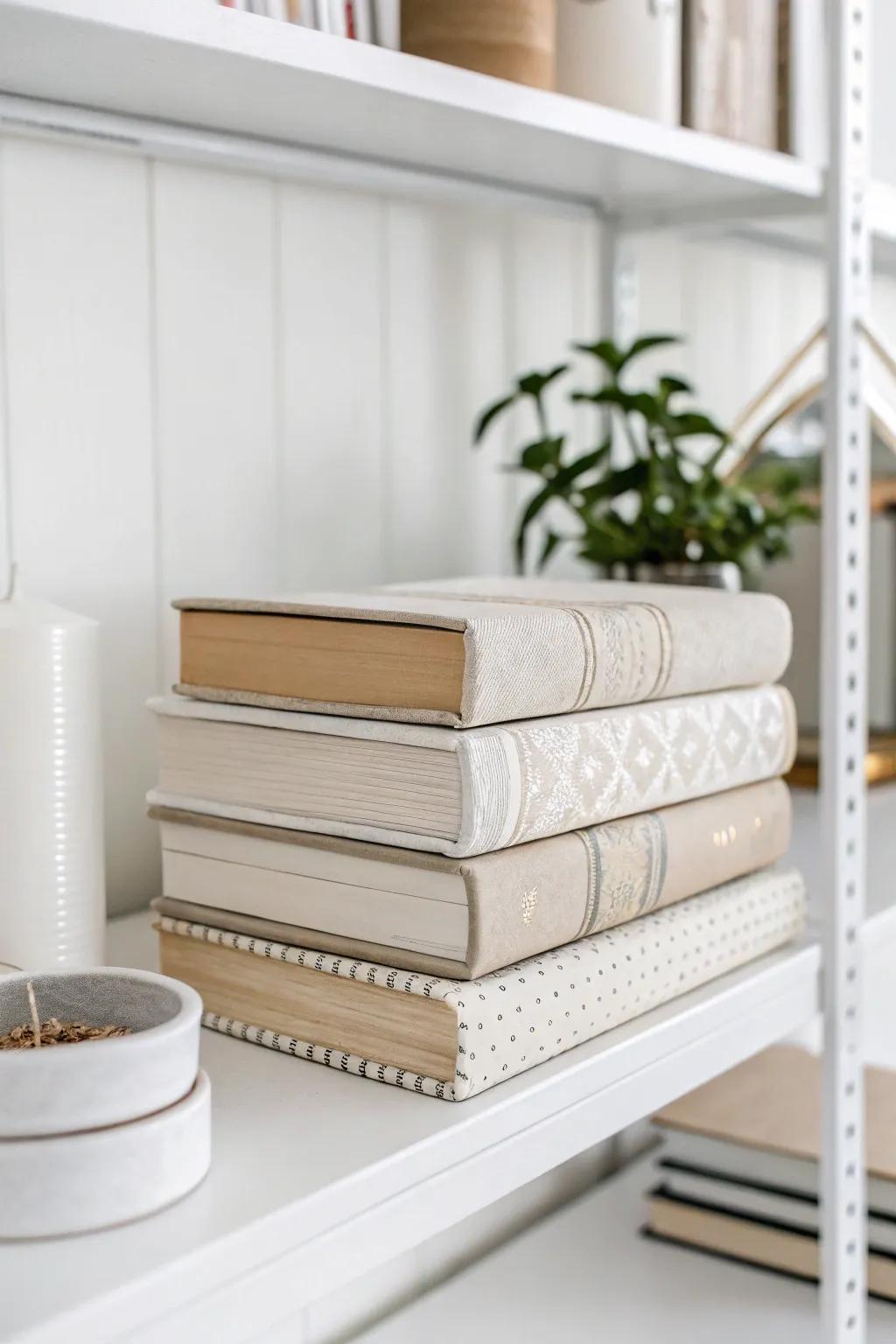 Sleek and simple, minimalist book jackets for contemporary spaces.