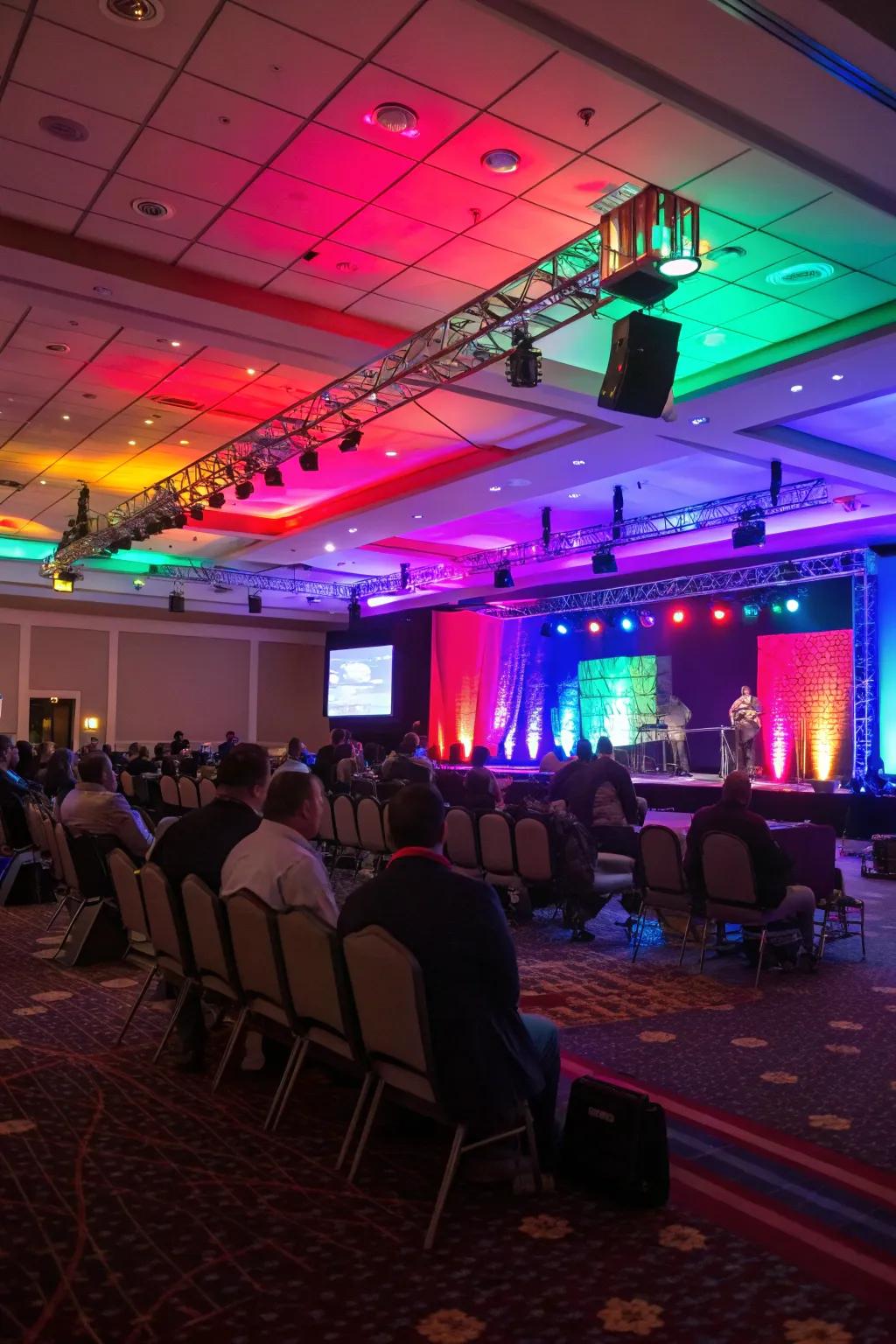 Dynamic lighting transforms the energy of your event.