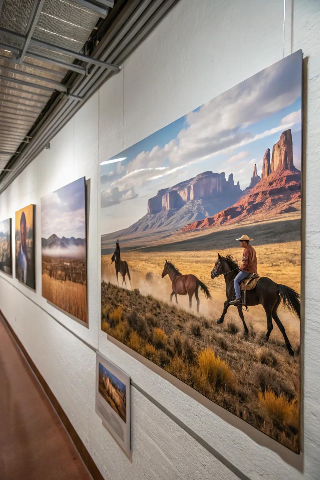 Western art adds personality and charm.