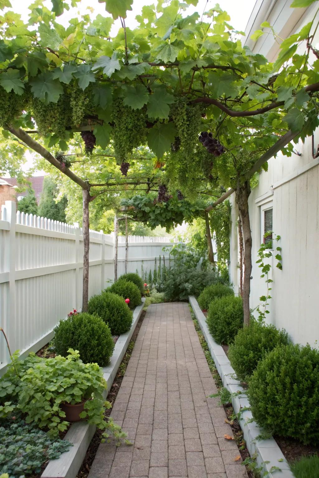 Vertical trellises are perfect for small gardens, utilizing space efficiently.