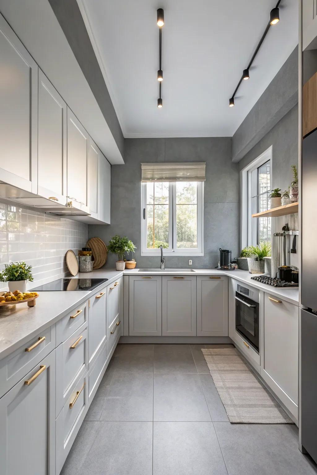 Neutral tones create a calming atmosphere in this Japanese kitchen.