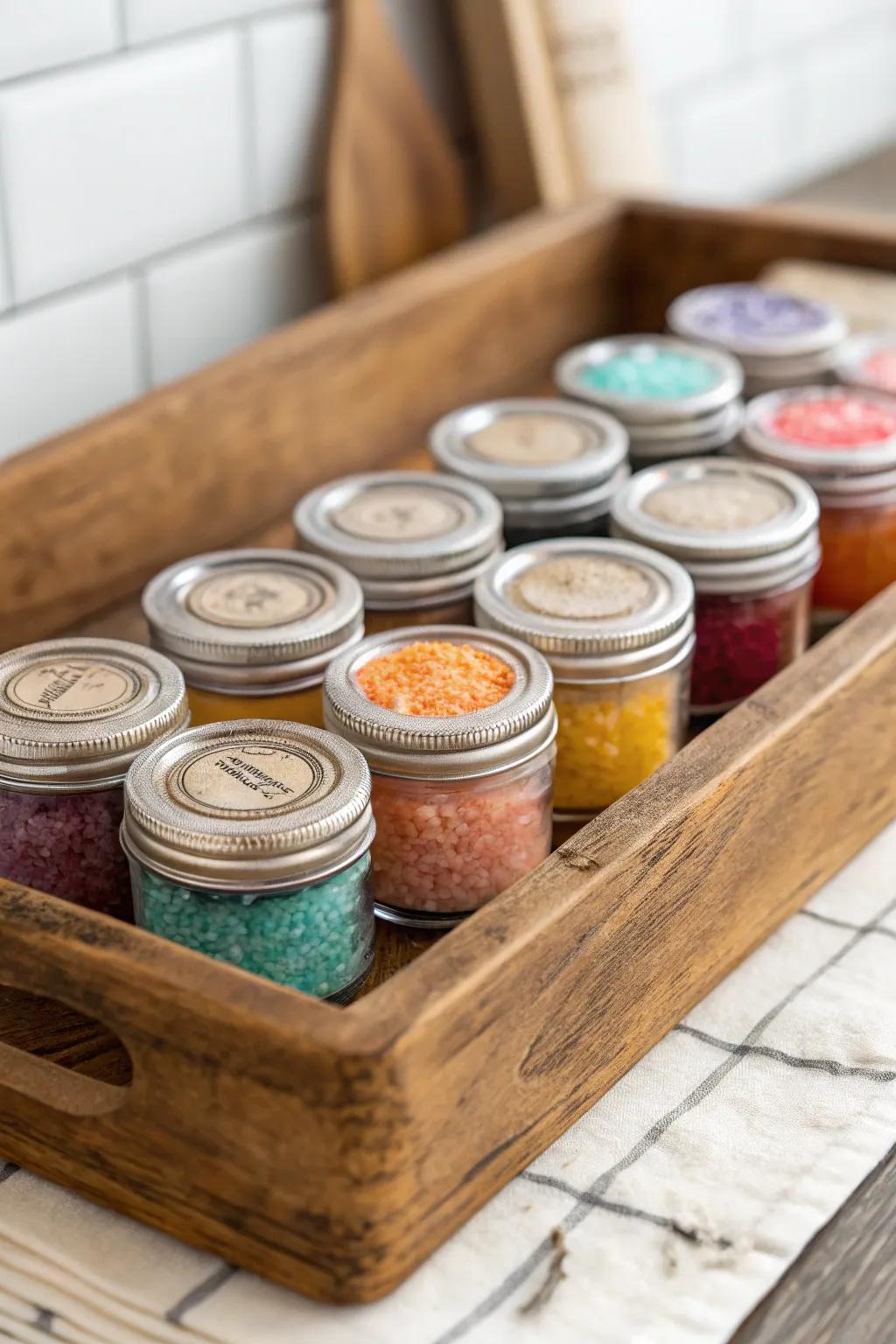 Enhance any dish with a selection of gourmet salts.