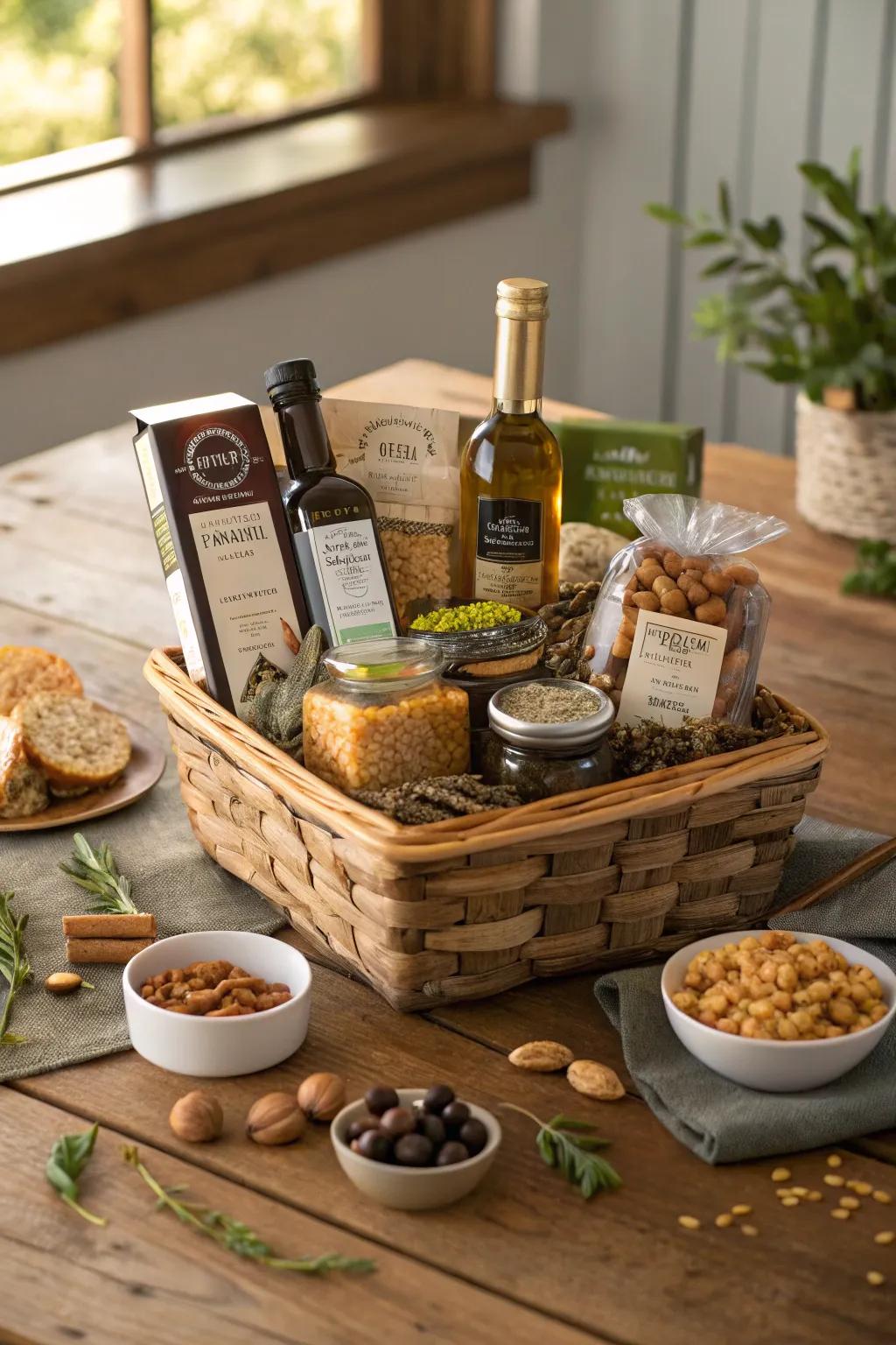 Gourmet gift baskets offer a deliciously curated kitchen experience.