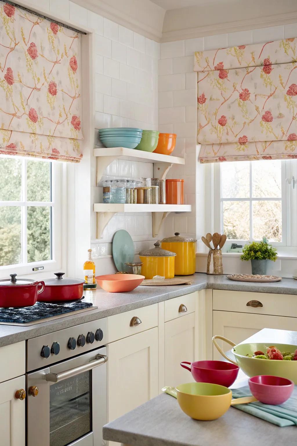 Durable and easy-to-clean fabrics keep your kitchen looking fresh.