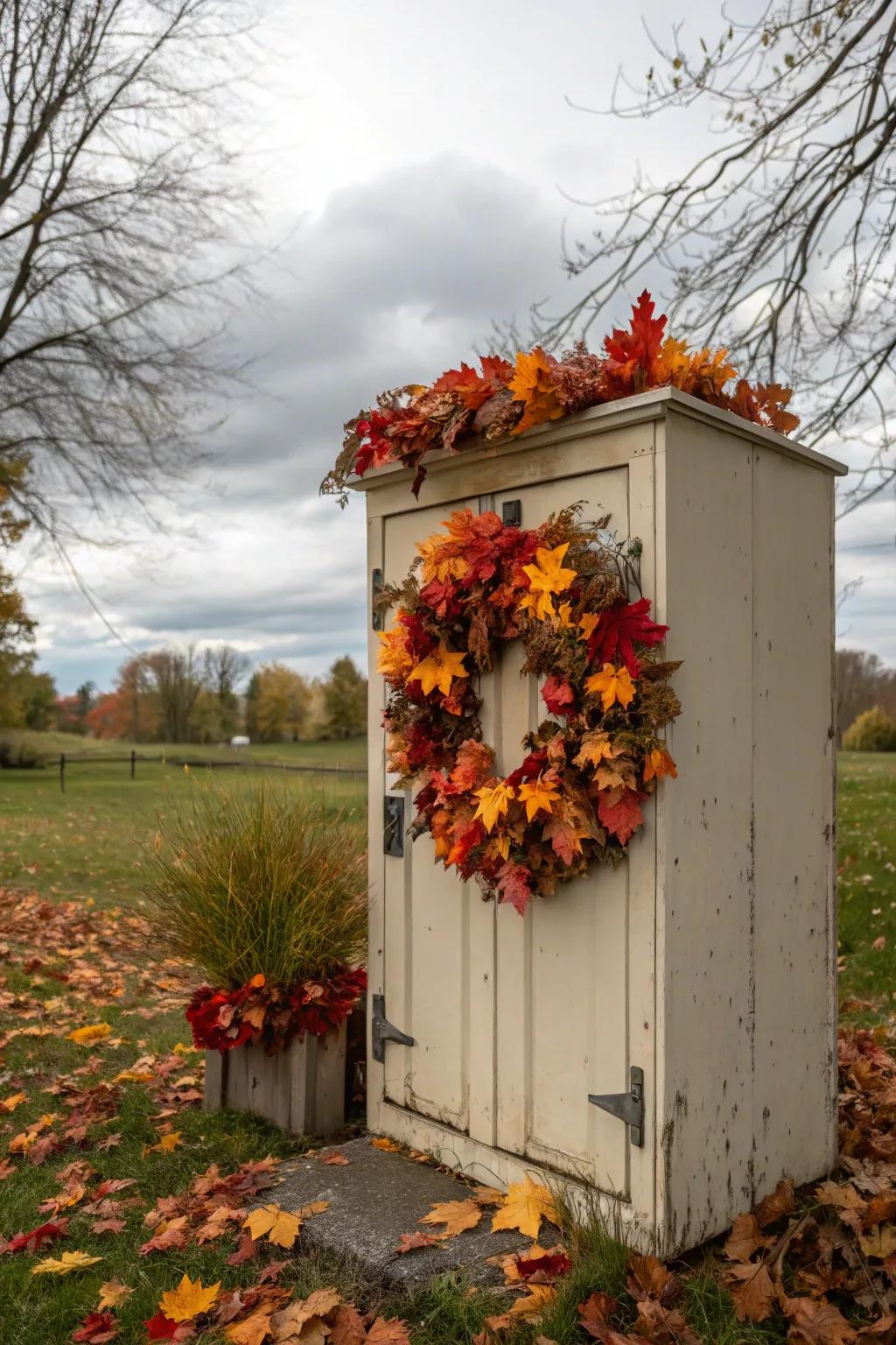 Celebrate the season with a festive wreath on your locker.