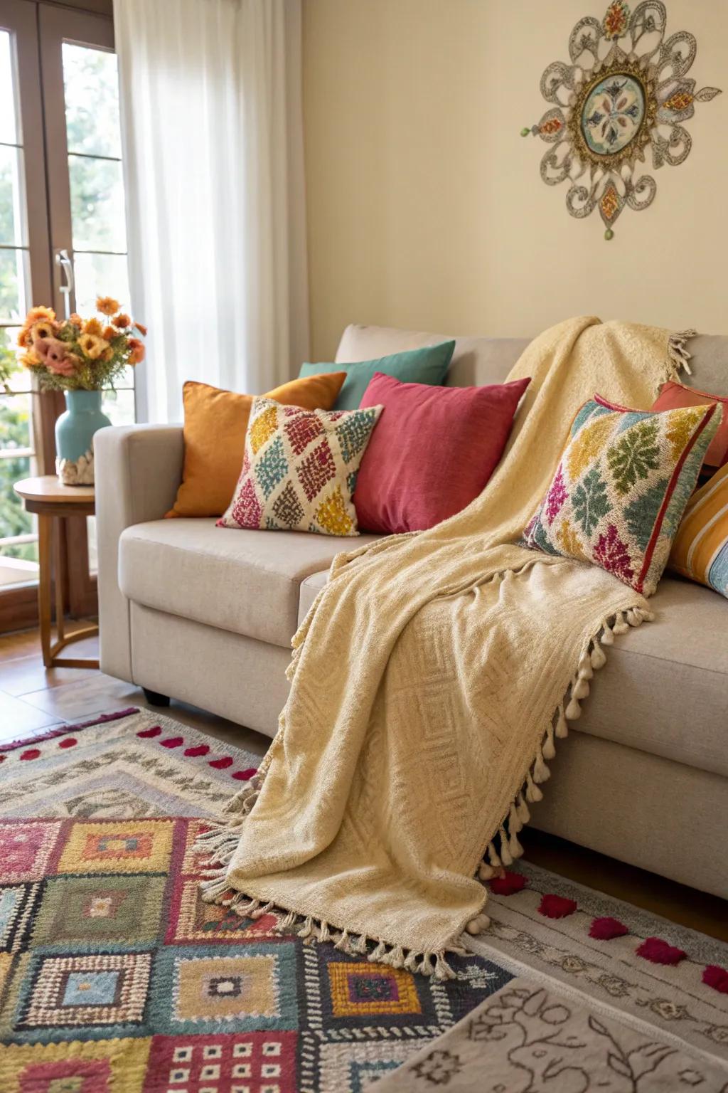 Textiles that add warmth and character to your living space.